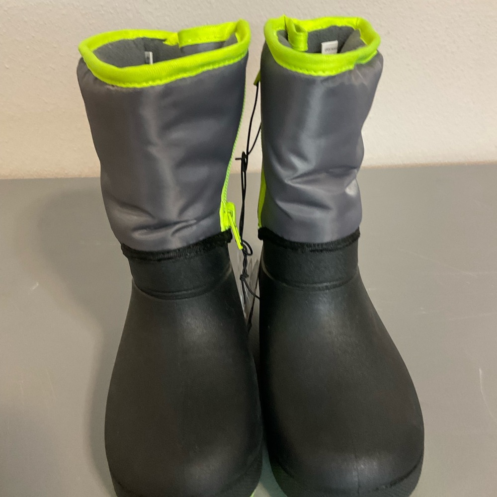 Kids Black and Gray Winter Boots